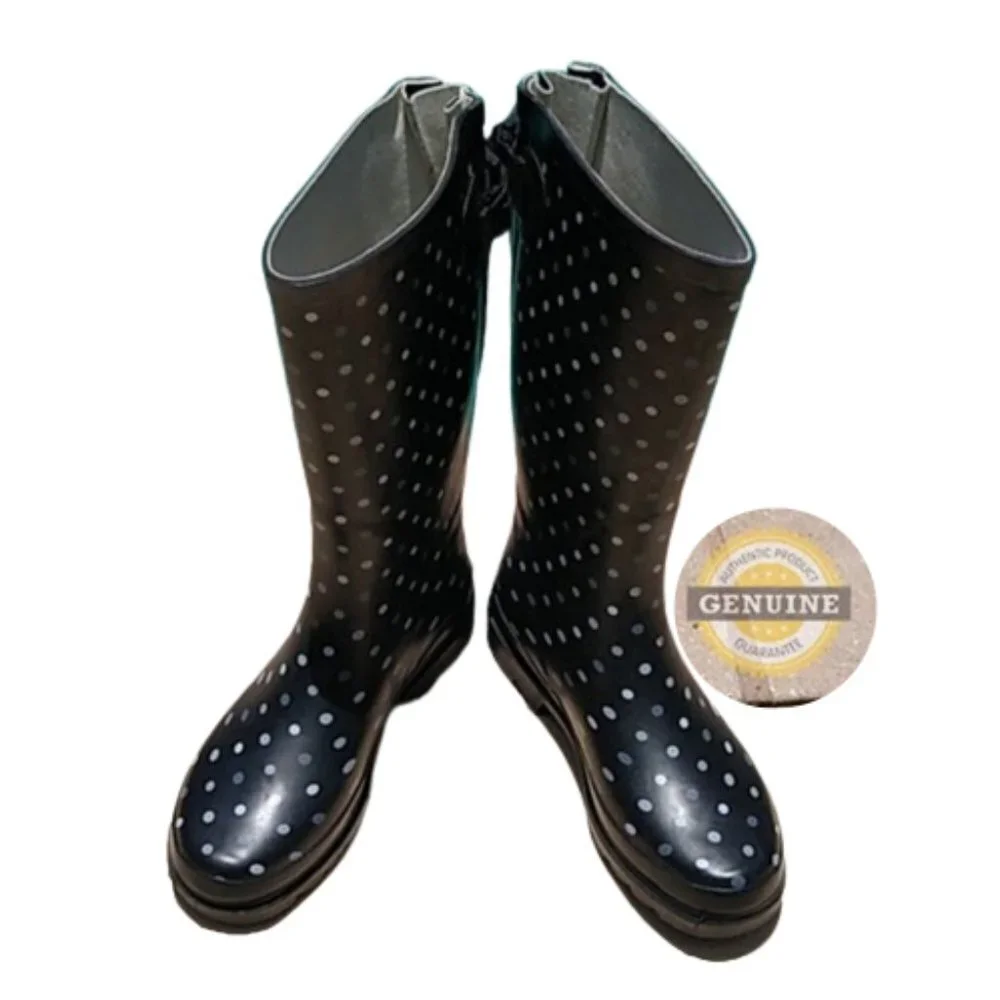 Women's Western Chief Simple Dot Rain Boots Size 6 M - Picture 1 of 5